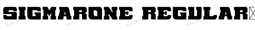 SigmarOne Regular字体转换